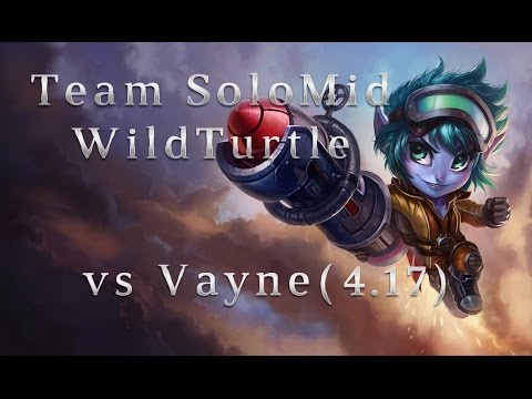 TSM  WildTurtle Tristana ADC vs Vayne in Korea QuadraKill Season 4 (4.17) League of Legends SoloQ