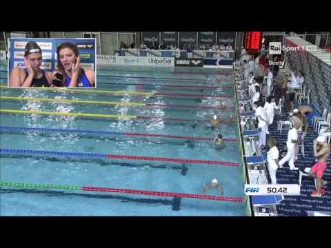 Ceccon Thomas boys 3 years 100 freestyle Italian record 50.42