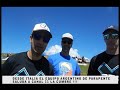 DESDE ITALIA EL EQUIPO ARGENTINO DE PARAPENTE SALUDA A CANAL 11