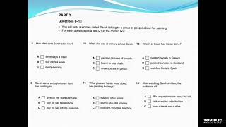 PET 4 Test 2 part 2 questions  8-13
