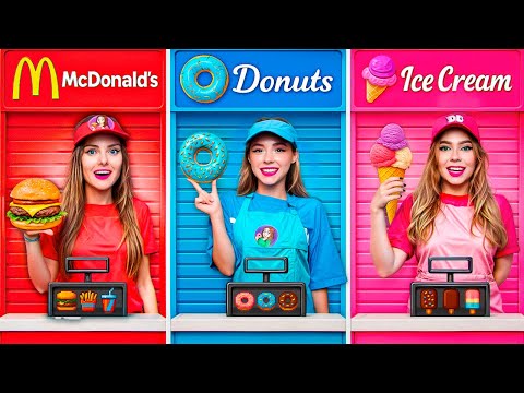 ОТКРЫЛИ РЕСТОРАНЫ ПО ЦВЕТАМ у Себя ДОМА! Кто лучше сделает ресторан Челлендж ?