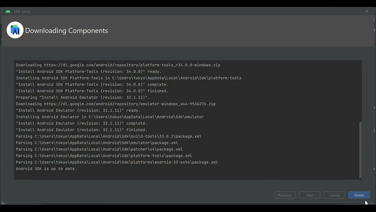 Android SDK is missing out of date or corrupted