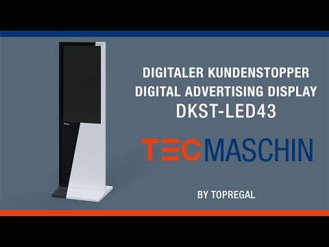 Product video Digital advertising screens DKST-LED43