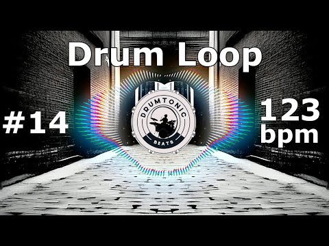 #14 Drum Loop 123 bpm 🥁 Bass Guitar Backing Tracks 🥁 DrumTonic Beats