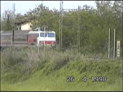 FS ETR500 e E444R in transito a Piacenza