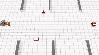 Warehouse simulation by Reflex : Shuttle Many-to-Many