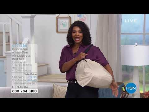 Concierge Collection AllInOne 6pc Air Mattress Bed Set  ...