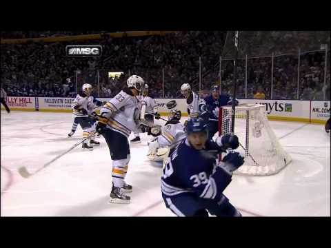 Matt Frattin goal 29 Jan 2013 Toronto Maple Leafs vs Buffalo Sabers NHL Hockey