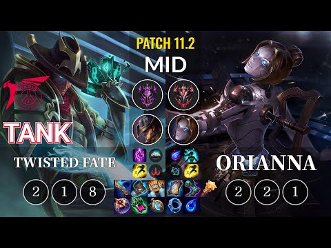 TLN Tank Twisted Fate vs Orianna Mid - KR Patch 11.2