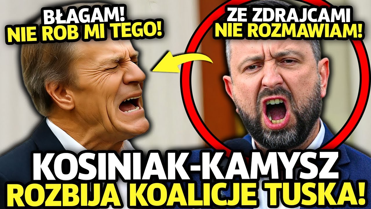 ZACZĘŁO SIĘ! KOSINIAK WŚCIEKŁY NA TUSKA! MA JUŻ DOŚĆ KOALICJI I CHCE ROZ...