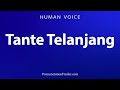 How To Pronounce Tante Telanjang