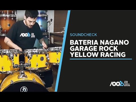 100% Batera Soundcheck - Bateria Nagano Garage Rock Yellow Racing