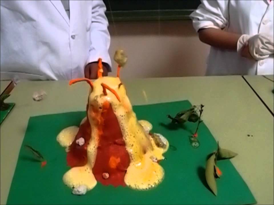 volcanes maquetas y simulaciones