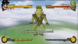 Yamcha vs Saibamen dragon ball z burst limit