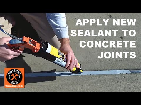How to Reseal Concrete Expansion Joints Part 2 - Apply New Watertight Sealant