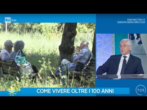 Italia, il Paese più longevo d'Europa - Unomattina Estate 25/07/2019