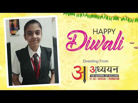Diwali Wishes from the Adhyayan Students