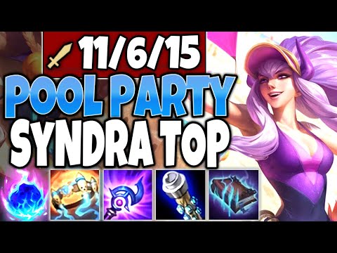 Camp my lane? Focus me? BIG MISTAKE 🔥 Pool Party Syndra is the BEST SKIN 🔥 LoL Top Syndra Gameplay