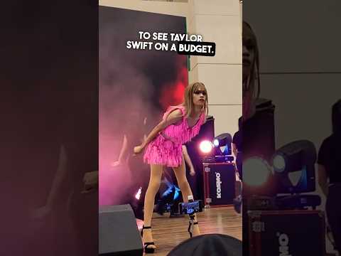 Taylor Swift Eras Tour on a budget 😂 #shorts #taylorswift #concert