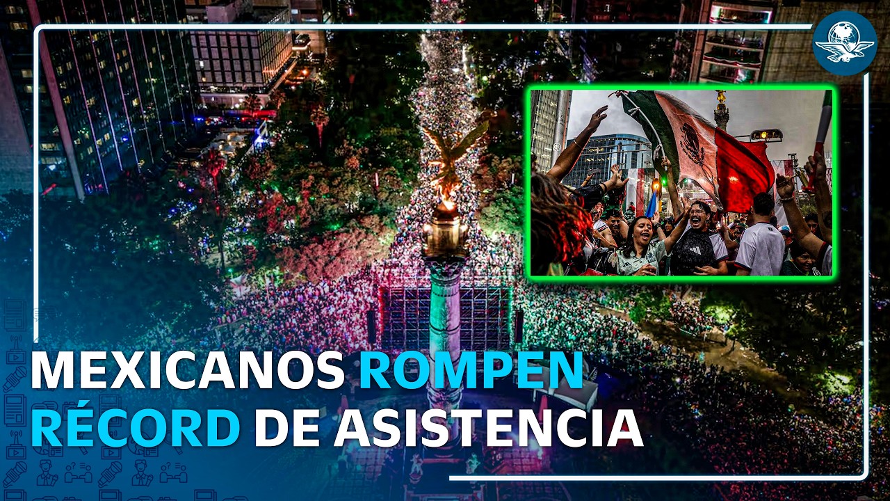 CDMX rompe récord con 1.4 millones de aficionados en las calles tras triunfo de México