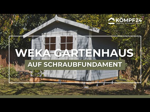 Garden shed on screw foundation | Assembly instructions | Weka House 122