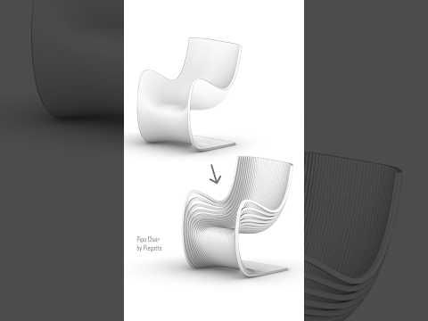 Rhino Tutorial | Pipo Chair by Piegatto - #rhino3d #rhinoceros3d #furnituredesign