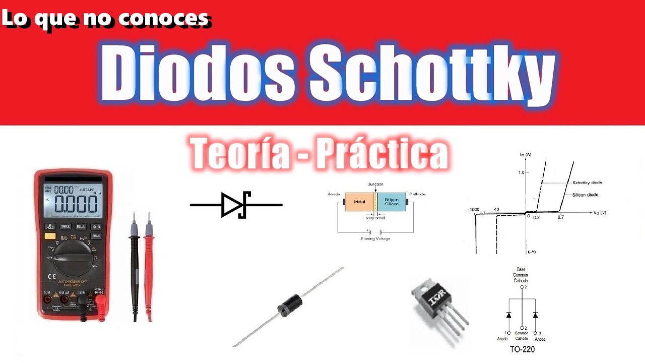 ✅ DIODOS SCHOTTKY LO QUE MUY POCOS ELECTRONICOS CONOCEN / FUNCIONAMIENTO y MEDICIONES TECNICAS