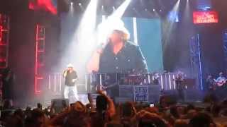 Toby Keith Concert Opening, July 11 2015,&quot;Haven&#39;t Had a Drink All Day&quot;&amp;&quot;American Ride&quot;
