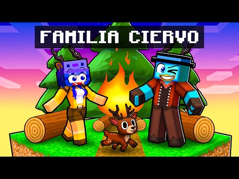 Teniendo una FAMILIA de CIERVOS en Minecraft!