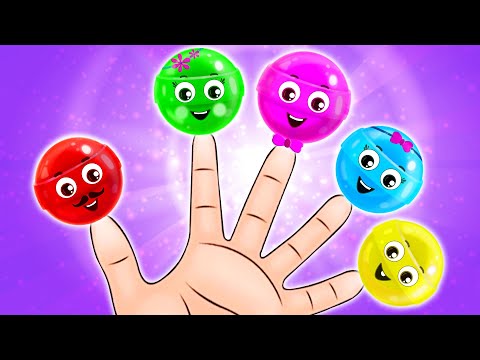 Finger Family Song With Colorful Lollipops and more Kids Songs By @hooplakidz on @NurseryRhymeStreet