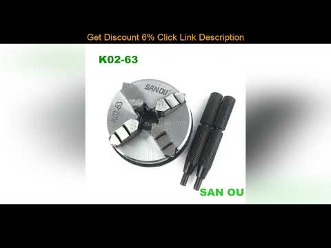 Top SAN OU 63mm 2.5" LATHE Chuck 4 Jaw Manual Mini Self-Centering Chuck Sanou K02-63 for CNC Woodwo