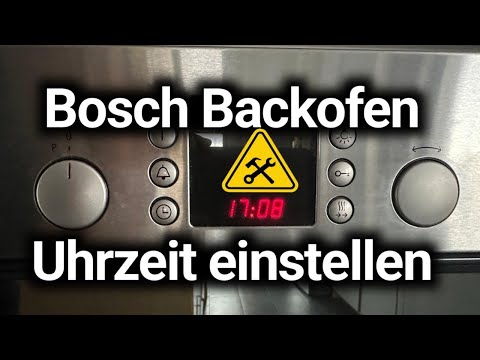Bosch Backofen Uhrzeit einstellen - Uhrumstellung - Anleitung 👨‍🍳🕙