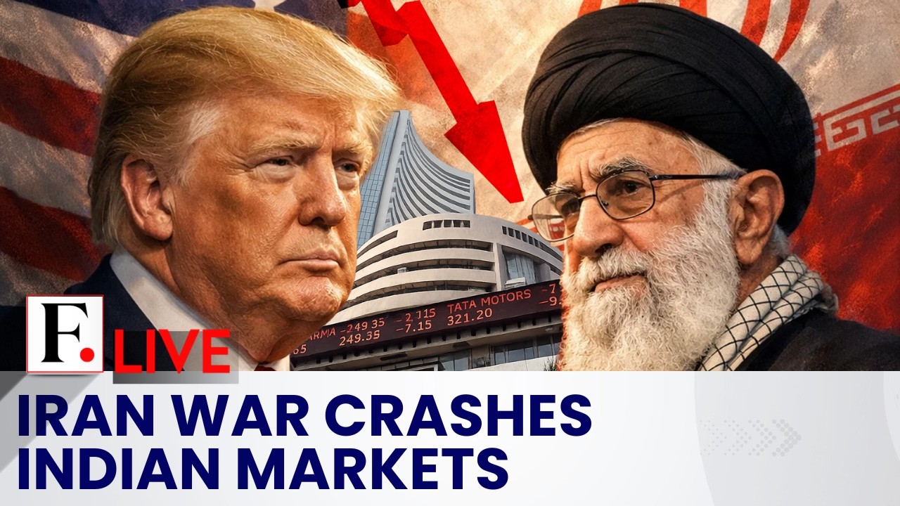 LIVE: Iran War Triggers Indian Stock Markets to Crash, Sensex, Nifty Tumble | Firstpost Live