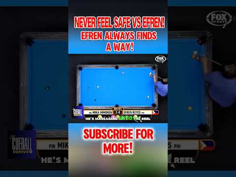 Efren Reyes’ Incredible Kick Shot vs Mika Immonen! 🤯🎱