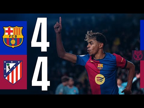 🔥 Barcelona vs Atlético Madrid (4-4) | Epic Copa del Rey Thriller | All Goals & Highlights 2025