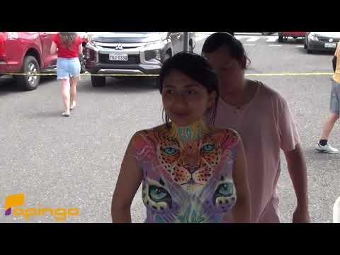 JORDY YUCAILLA EN EL BODY PAINT DE MERA