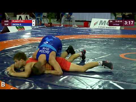 1/4 FS - 85 kg: I. PLAKHTYR (UKR) v. R. SKODA (SVK)