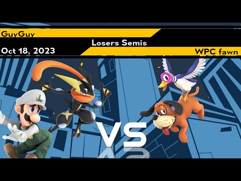 Xeno314 Losers Semis - GuyGuy (Greninja, Luigi) vs fawn (Duck Hunt) - Smash Ultimate