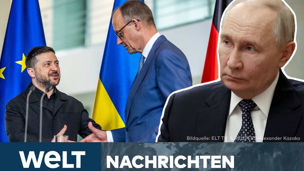PUTINS KRIEG: "Russland hat keine Chance mehr" – Merz und Selenskyj schließen Waffendeal | STREAM