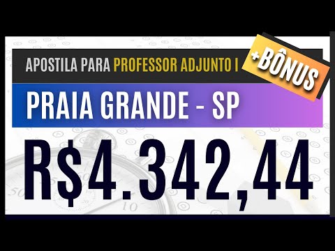 CONCURSO DE PRAIA GRANDE - SP 2023 - Apostila PREPARATÓRIA para Professor Adjunto I