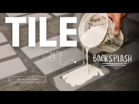 DIY CONCRETE Backsplash! HOW TO INSTALL THE PERFECT BACKSPLASH! DIY CONCRETE TILES!