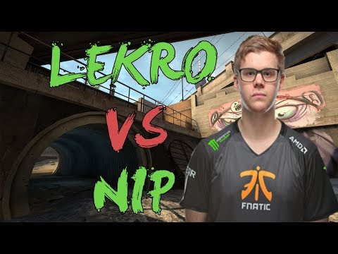 CSGO: POV fnatic Lekr0 vs NiP (29/19) overpass @ ECS Season 4 EU