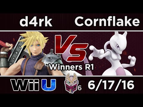The Briggs House 6 - d4rk (Cloud) Vs. Cornflake (Mewtwo, Fox) SSB4 R1 - Smash 4