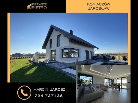 Nowoczesny, wykończony dom zlokalizowany obok Jarosławia w miejscowości Koniaczów