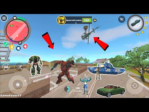 Rope Hero: Vice Town (Transformer Ball Capture Russian Helicopter with Rope) - Android Gameplay HD