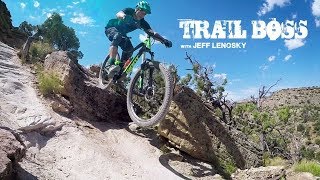 Freeriding on Free Lunch Trail for an episode of my series, Trail Boss.