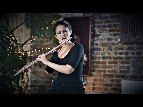 Naomi Perera: Pirouette on a Moon Sliver - Composed by Amy Beth Kirsten for flute, voice & movement
