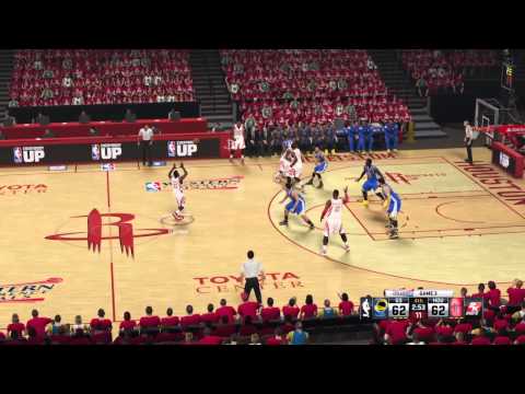 NBA 2K15 Rockets vs Warriors 4th Quarter Playoffs