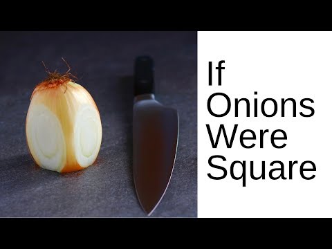 Onion Dice: the Square Method (fast, easy, no crying)