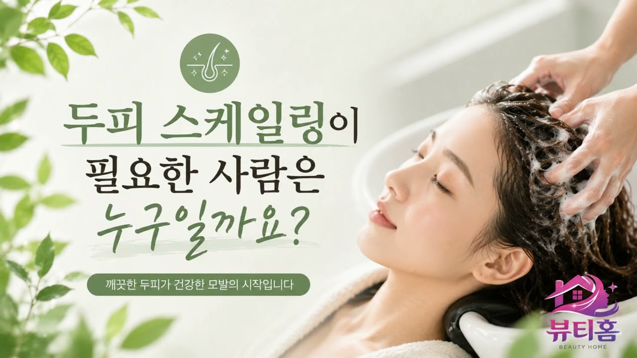 두피 스케일링이 필요한 사람은 누구일까요
